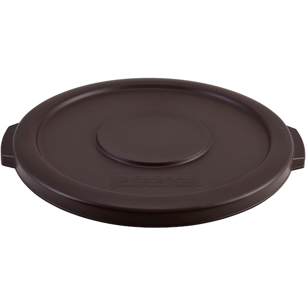 Global Industrial Plastic Trash Can Lid, 10 Gallon, Brown 240457BN - main